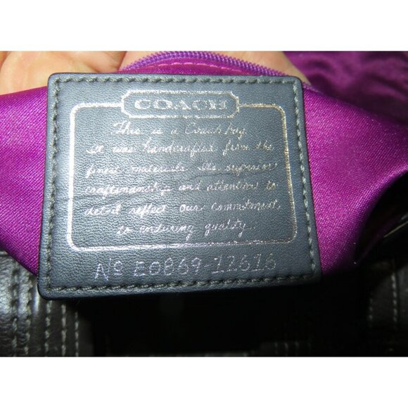 SOLD Coach 2008 Legacy Cursive Creed Limited Edition Patchwork Mixed Leather - Picture 10 of 12